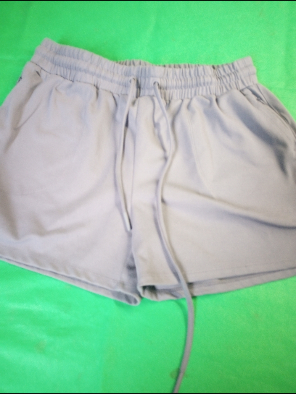 Rachel Zoe Light Gray Athletic Drawstring Shorts Size Small